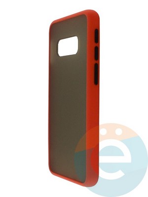 Накладка пластиковая с силиконовой окантовкой для Samsung Galaxy S11 Lite\S20 красная - фото 35008