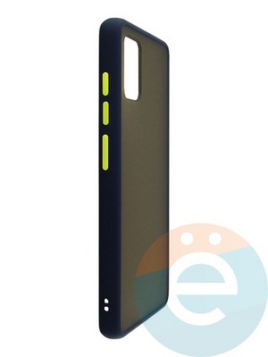 Накладка пластиковая с силиконовой окантовкой для Samsung Galaxy A51/M40S синяя - фото 35039