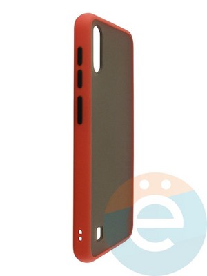 Накладка пластиковая с силиконовой окантовкой для Samsung Galaxy A10 красная - фото 35055