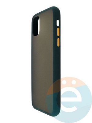 Накладка пластиковая с силиконовой окантовкой для iPhone 11 зелёная - фото 35066