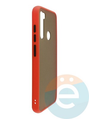 Накладка пластиковая с силиконовой окантовкой для Xiaomi Redmi Note 8 красная - фото 47742