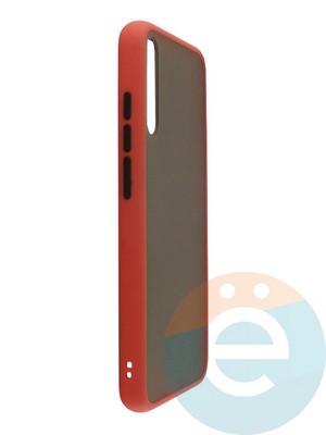 Накладка пластиковая с силиконовой окантовкой для Huawei Honor Play 3 красная - фото 35125