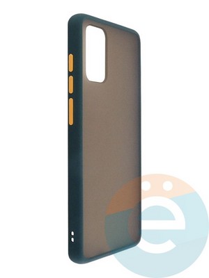 Накладка пластиковая с силиконовой окантовкой для Samsung Galaxy S11/S20 Plus зелёная - фото 35164