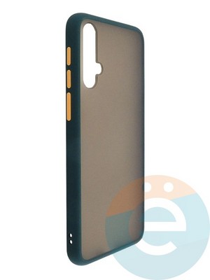 Накладка пластиковая с силиконовой окантовкой для Huawei Nova 5 зелёная - фото 35168