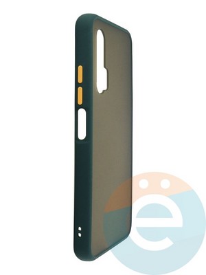 Накладка пластиковая с силиконовой окантовкой для Huawei Nova 6 зелёная - фото 35191