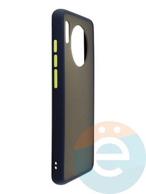Накладка пластиковая с силиконовой окантовкой для Huawei Mate 30 синяя - фото 35214