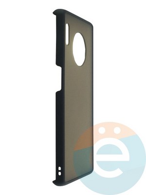 Накладка пластиковая с силиконовой окантовкой для Huawei Mate 30 Pro черная - фото 35217