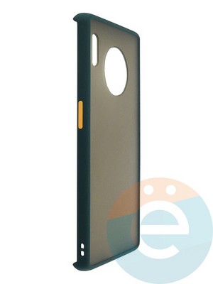 Накладка пластиковая с силиконовой окантовкой для Huawei Mate 30 Pro зелёная - фото 35219