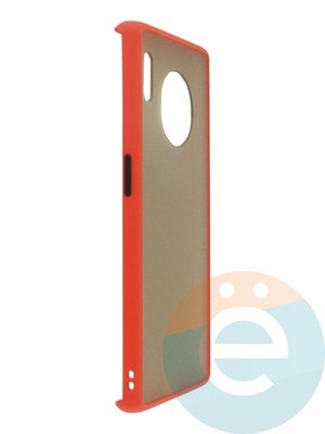 Накладка пластиковая с силиконовой окантовкой для Huawei Mate 30 Pro красная - фото 35220
