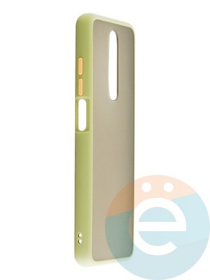 Накладка пластиковая с силиконовой окантовкой для Xiaomi Redmi K30 хаки - фото 35257