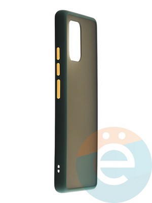 Накладка пластиковая с силиконовой окантовкой для Samsung Galaxy A91 зеленая - фото 35267