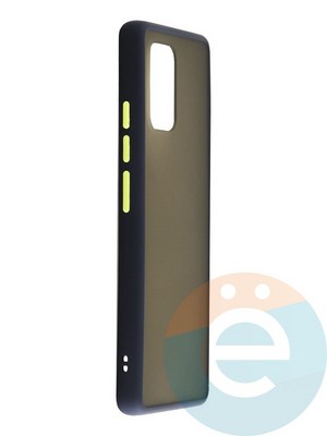 Накладка пластиковая с силиконовой окантовкой для Samsung Galaxy A91 синяя - фото 35269