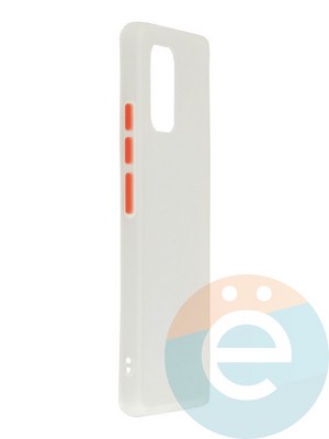 Накладка пластиковая с силиконовой окантовкой для Samsung Galaxy A81 белая - фото 35272