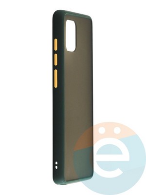 Накладка пластиковая с силиконовой окантовкой для Samsung Galaxy A81 зелёная - фото 35273