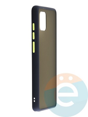 Накладка пластиковая с силиконовой окантовкой для Samsung Galaxy A81 синяя - фото 35275