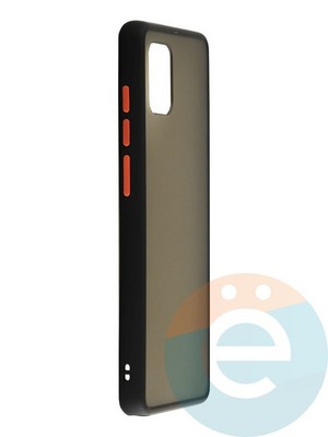 Накладка пластиковая с силиконовой окантовкой для Samsung Galaxy A81 черная - фото 35276
