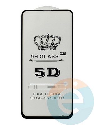 Защитное стекло 9D с полной проклейкой на Huawei V20 черное - фото 35434