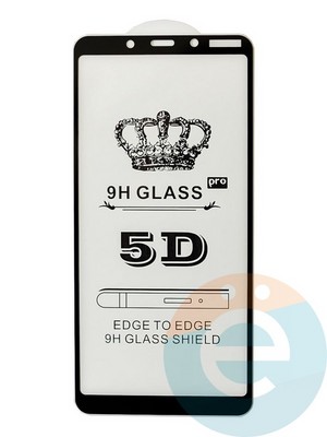 Защитное стекло 9D с полной проклейкой на Nokia 3.1 Plus черное - фото 35444