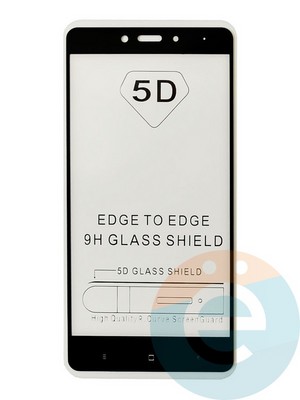 Защитное стекло 9D с полной проклейкой на Xiaomi Redmi Note 4 черное - фото 35446