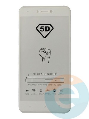 Защитное стекло 9D с полной проклейкой на Xiaomi Redmi Note 4x белое - фото 35459