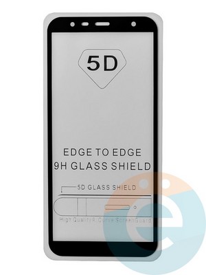 Защитное стекло 9D с полной проклейкой на Samsung Galaxy J4 Pus 2018 черное - фото 35480
