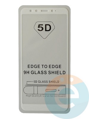 Защитное стекло 9D с полной проклейкой на Xiaomi Mi 6X/A2 белое - фото 35483