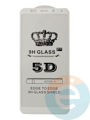 Защитное стекло 9D с полной проклейкой на Xiaomi Redmi Note 5 Pro/Redmi 5 Plus белое - фото 35486