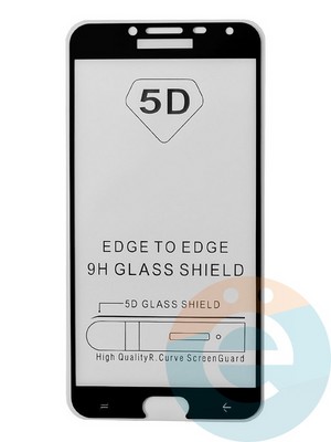 Защитное стекло 9D с полной проклейкой на Samsung Galaxy J4 2018 черное - фото 35501