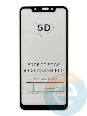 Защитное стекло 9D с полной проклейкой на Xiaomi Redmi Note 6 Pro черное - фото 35514