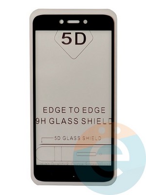 Защитное стекло 9D с полной проклейкой на Xiaomi Redmi 4A/Go черное - фото 35525