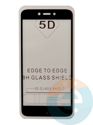 Защитное стекло 9D с полной проклейкой на Xiaomi Redmi 5A/Redmi Go черное - фото 35532