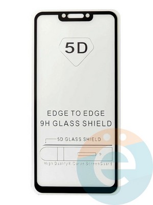 Защитное стекло 9D с полной проклейкой на Huawei Nova 3i черное - фото 35536