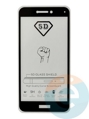 Защитное стекло 9D с полной проклейкой на Huawei Honor 8 lite черное - фото 35543