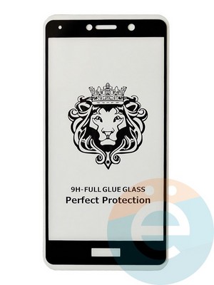 Защитное стекло 9D с полной проклейкой на Huawei Honor 6X черное - фото 35551
