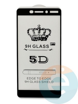 Защитное стекло 9D с полной проклейкой на Nokia 6.1 черное - фото 35553