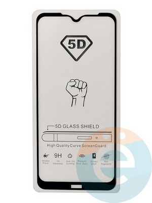 Защитное стекло 9D с полной проклейкой на Xiaomi Redmi Note 8 черное - фото 35562