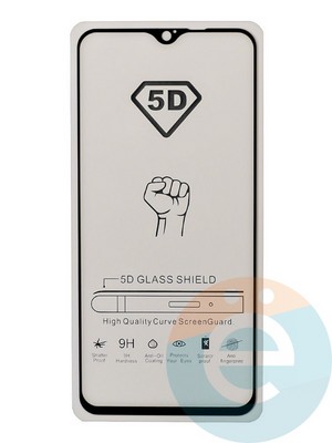 Защитное стекло 9D с полной проклейкой на Xiaomi Redmi Note 8 Pro черное - фото 35563