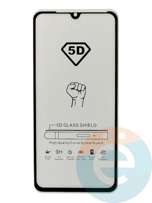Защитное стекло 9D с полной проклейкой на Xiaomi Mi 9 Lite черное - фото 35569