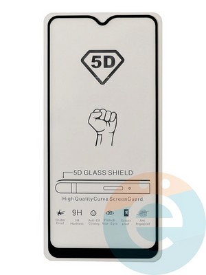 Защитное стекло 9D с полной проклейкой на Samsung Galaxy A20s черное - фото 35575