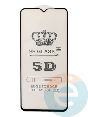 Защитное стекло 9D с полной проклейкой на One Plus 7t черное - фото 35581