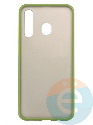 Накладка пластиковая с силиконовой окантовкой для Samsung Galaxy A50/A30s хаки - фото 35910