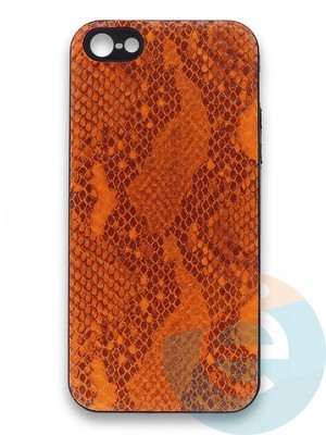 Накладка силиконовая Pitone для Apple iPhone 5/5s/SE оранжевая - фото 36027