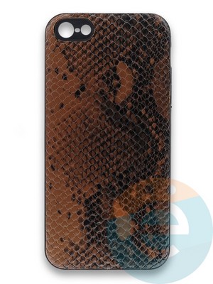 Накладка силиконовая Pitone для Apple iPhone 5/5s/SE коричневая - фото 36028