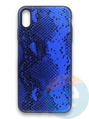 Накладка силиконовая Pitone для Apple iPhone Xs Max синяя - фото 36032