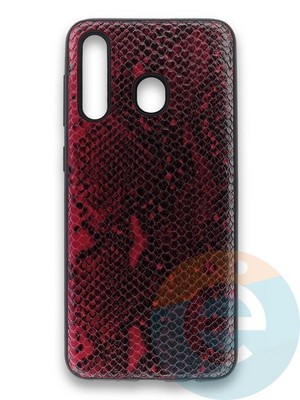 Накладка силиконовая Pitone для Samsung Galaxy A30/A20 бордовая - фото 36051