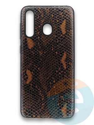 Накладка силиконовая Pitone для Samsung Galaxy A30/A20 коричневая - фото 36052
