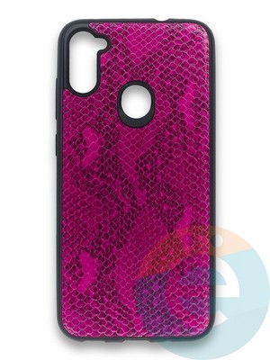 Накладка силиконовая Pitone для Samsung Galaxy A11 малиновая - фото 36057