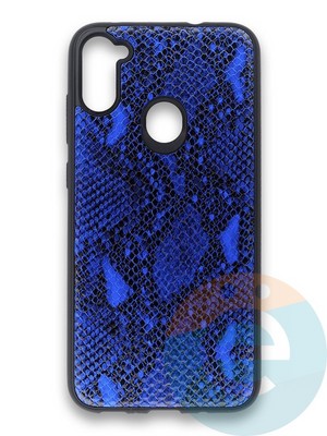 Накладка силиконовая Pitone для Samsung Galaxy A11 синяя - фото 36058