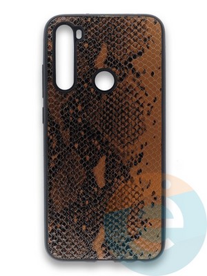 Накладка силиконовая Pitone для Xiaomi Redmi Note 8 коричневая - фото 36061
