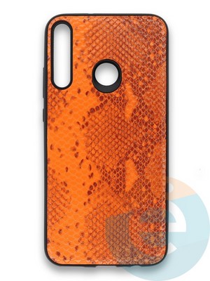 Накладка силиконовая Pitone для Huawei Y7P/P40 Lite E 2020 оранжевая - фото 36074